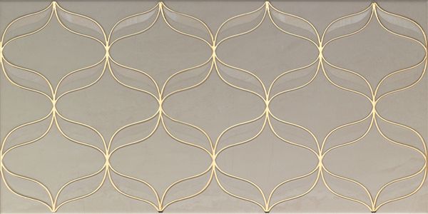 Vitra Ethereal Gold Geometric Decor L Beige Glossy Декор для стен
